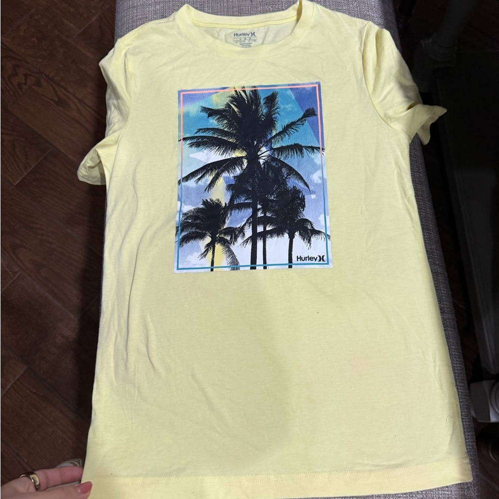 Hurley Yellow Graphic Tee boys